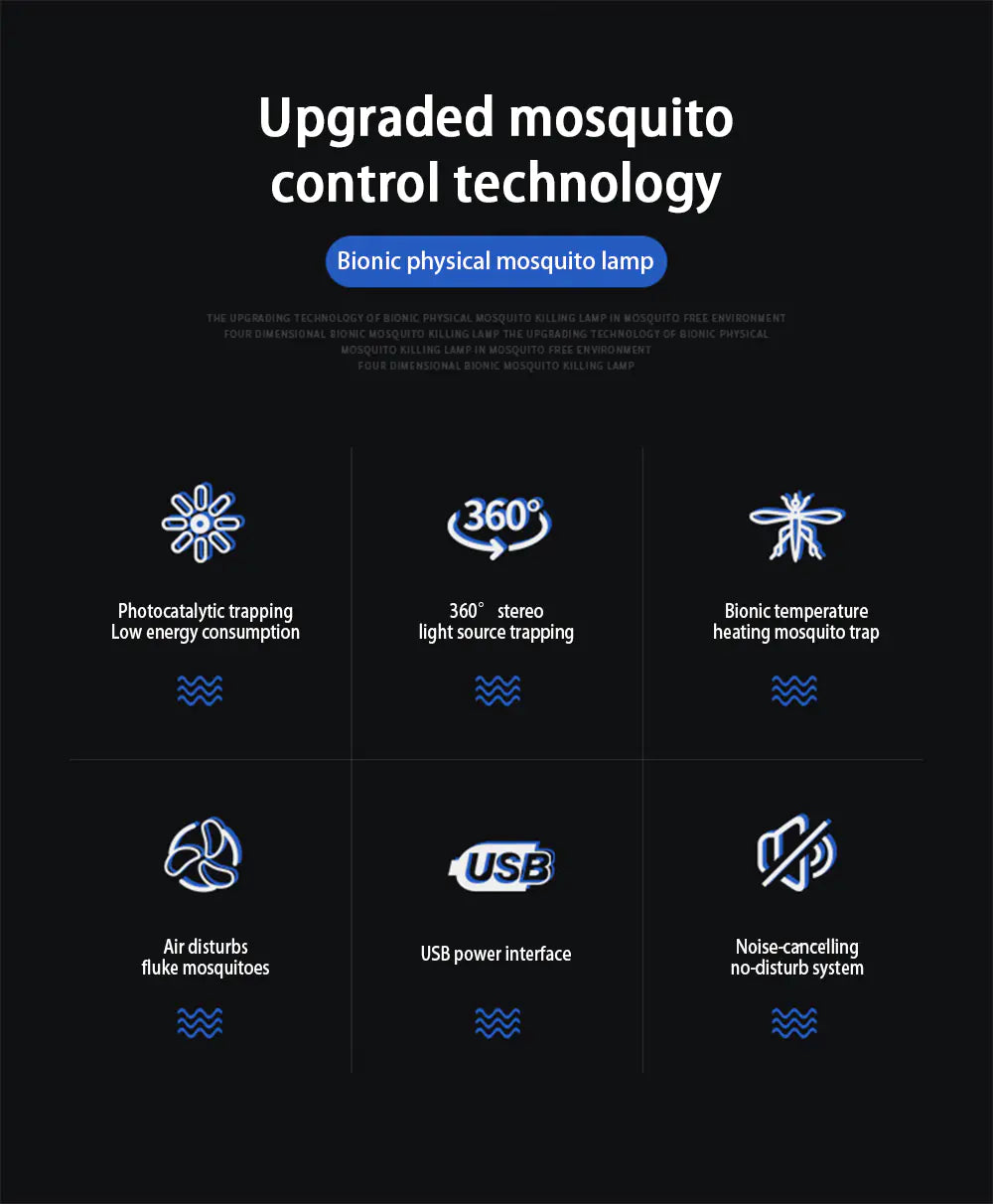 USB Photocatalyst Mosquito Trap Lamp